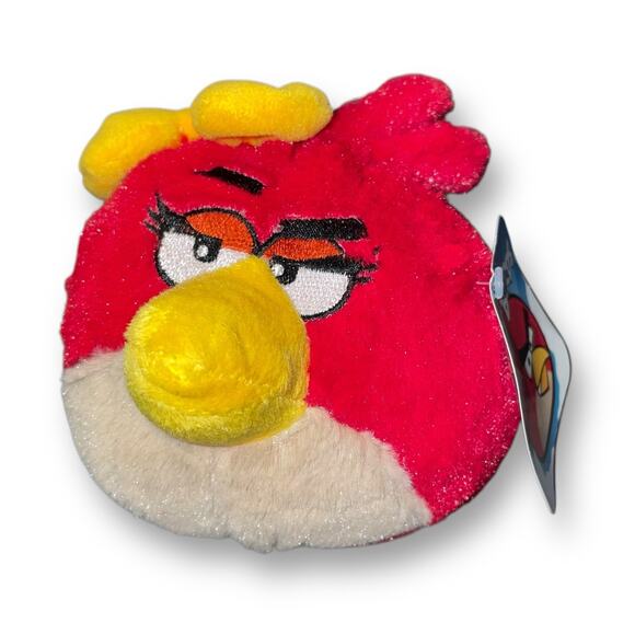 Angry Birds Plush Girl Non Retail Nursery Stitched Eyes Bedroom Decor Bow 5" - Picture 5 of 8
